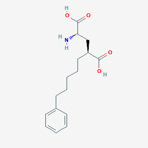 molecular formula C16H23NO4 B160837 5-Phenylpentylglutamic acid CAS No. 129414-04-6