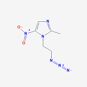 molecular formula C6H8N6O2 B1608374 1-(2-Azidoethyl)-2-methyl-5-nitroimidazole CAS No. 60666-28-6