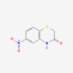 molecular formula C8H6N2O3S B1608390 6-Nitro-2H-benzo[b][1,4]thiazin-3(4H)-one CAS No. 21762-74-3