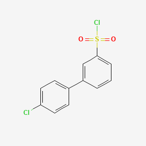 molecular formula C12H8Cl2O2S B1608412 3-(4-chlorophenyl)benzenesulfonyl Chloride CAS No. 501697-62-7
