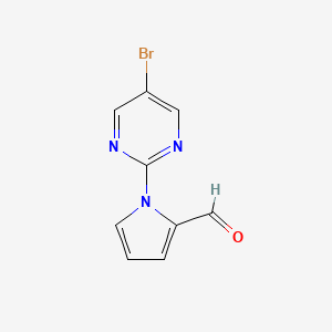 1-(5-bromo-2-pyrimidinyl)-1H-pyrrole-2-carbaldehyde
