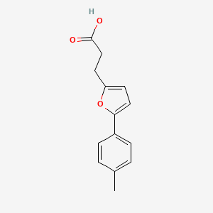 molecular formula C14H13O3- B1608421 3-(5-p-Tolyl-furan-2-yl)-propionic acid CAS No. 23589-06-2