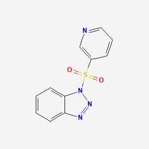 molecular formula C11H8N4O2S B1608422 1-(3-Pyridinylsulfonyl)-1H-benzotriazole CAS No. 678173-43-8