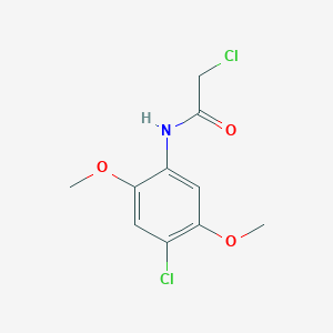 molecular formula C10H11Cl2NO3 B1608425 2-chloro-N-(4-chloro-2,5-dimethoxyphenyl)acetamide CAS No. 448250-64-4