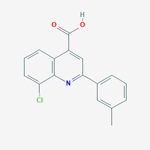 molecular formula C17H12ClNO2 B1608426 8-Chloro-2-(3-methylphenyl)quinoline-4-carboxylic acid CAS No. 588677-32-1