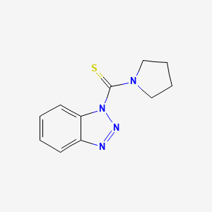 molecular formula C11H12N4S B1608427 Benzotriazol-1-ylpyrrolidin-1-ylmethanethione CAS No. 690634-12-9