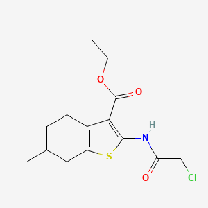 Ethyl 2-[(chloroacetyl)amino]-6-methyl-4,5,6,7-tetrahydro-1-benzothiophene-3-carboxylate