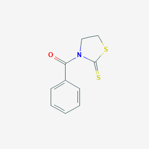 molecular formula C10H9NOS2 B160843 3-Benzoylthiazolidine-2-thione CAS No. 70326-37-3