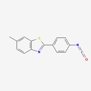 molecular formula C15H10N2OS B1608433 4-(6-Methyl-2-benzothiazolyl)phenyl isocyanate CAS No. 67229-93-0