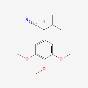3-Methyl-2-(3,4,5-trimethoxyphenyl)butanenitrile