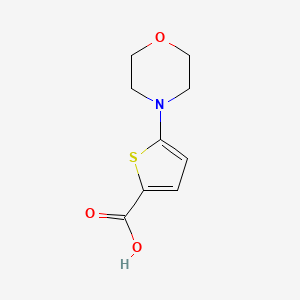molecular formula C9H11NO3S B1608436 5-Morpholinothiophene-2-carboxylic acid CAS No. 332345-27-4