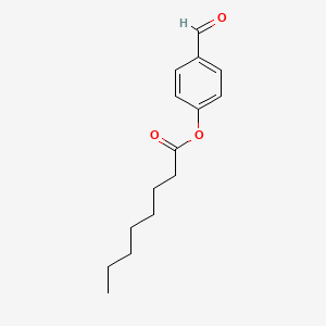 Octanoic acid, 4-formylphenyl ester
