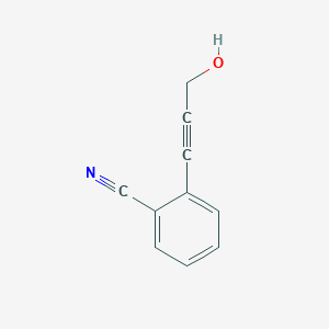 molecular formula C10H7NO B1608467 2-(3-Hydroxyprop-1-ynyl)benzonitrile CAS No. 210884-99-4