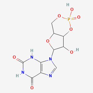 9-(2,7-dihydroxy-2-oxo-4a,6,7,7a-tetrahydro-4H-furo[3,2-d][1,3,2]dioxaphosphinin-6-yl)-3H-purine-2,6-dione