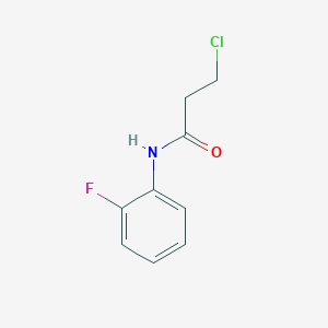 molecular formula C9H9ClFNO B1608476 3-chloro-N-(2-fluorophenyl)propanamide CAS No. 349097-66-1
