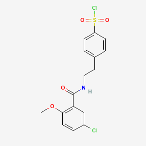4-[2-[(5-Chloro-2-methoxybenzoyl)amino]ethyl]benzenesulfonyl chloride