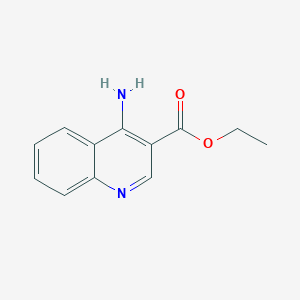 molecular formula C12H12N2O2 B1608491 Ethyl 4-aminoquinoline-3-carboxylate CAS No. 93074-72-7