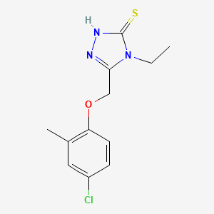 5-[(4-chloro-2-methylphenoxy)methyl]-4-ethyl-4H-1,2,4-triazole-3-thiol