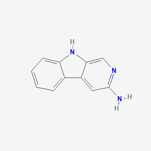 molecular formula C11H9N3 B160850 3-Amino-9H-pyrido[3,4-b]indole CAS No. 73834-77-2