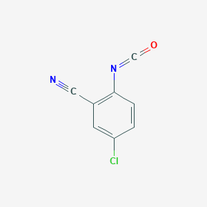 molecular formula C8H3ClN2O B1608506 5-Chloro-2-isocyanatobenzonitrile CAS No. 64411-72-9