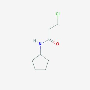 molecular formula C8H14ClNO B1608508 3-chloro-N-cyclopentylpropanamide CAS No. 349403-75-4