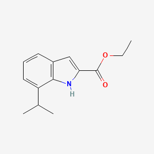 molecular formula C14H17NO2 B1608514 ethyl 7-isopropyl-1H-indole-2-carboxylate CAS No. 881041-05-0