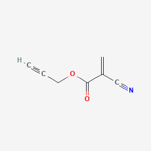 molecular formula C7H5NO2 B1608522 Prop-2-ynyl 2-cyanoacrylate CAS No. 44898-13-7