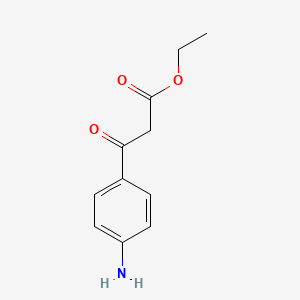 molecular formula C11H13NO3 B1608527 Ethyl 3-(4-aminophenyl)-3-oxopropanoate CAS No. 61252-00-4