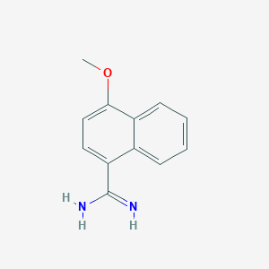 molecular formula C12H12N2O B1608534 4-Methoxy-naphthalene-1-carboxamidine CAS No. 885270-10-0