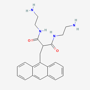 molecular formula C22H26N4O2 B1608536 N,N'-Bis(2-aminoethyl)-9-anthrylmethylmalonamide CAS No. 67936-20-3