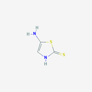 molecular formula C3H4N2S2 B1608562 5-Aminothiazole-2-thiol CAS No. 6294-51-5