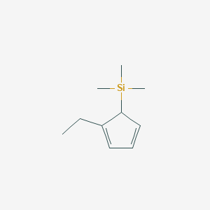 molecular formula C10H18Si B1608565 (2-Ethylcyclopenta-2,4-dien-1-yl)(trimethyl)silane CAS No. 302912-32-9