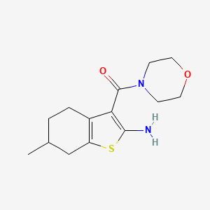 molecular formula C14H20N2O2S B1608567 6-Methyl-3-(morpholin-4-ylcarbonyl)-4,5,6,7-tetrahydro-1-benzothien-2-ylamine CAS No. 590376-48-0