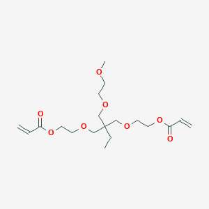 molecular formula C19H32O8 B1608568 2-[2-(2-methoxyethoxymethyl)-2-(2-prop-2-enoyloxyethoxymethyl)butoxy]ethyl Prop-2-enoate CAS No. 302911-84-8