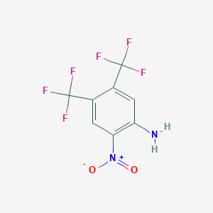 molecular formula C8H4F6N2O2 B1608574 2-Nitro-4,5-bis(trifluoromethyl)aniline CAS No. 35010-32-3
