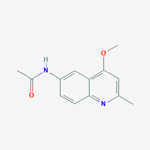 molecular formula C13H14N2O2 B1608576 N-(4-methoxy-2-methylquinolin-6-yl)acetamide CAS No. 100795-23-1