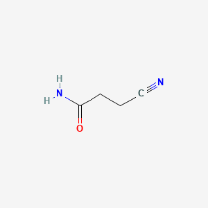 molecular formula C4H6N2O B1608590 3-Cyanopropionamide CAS No. 61892-68-0