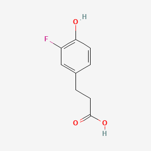 molecular formula C9H9FO3 B1608591 3-(3-氟-4-羟基苯基)丙酸 CAS No. 69888-91-1