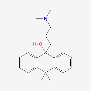 molecular formula C21H27NO B1608593 9-(3-(二甲氨基)丙基)-9,10-二氢-10,10-二甲基蒽-9-醇 CAS No. 85118-29-2