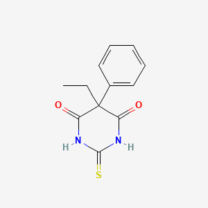 molecular formula C12H12N2O2S B1608596 5-Ethyldihydro-5-phenyl-2-thioxopyrimidine-4,6(1H,5H)-dione CAS No. 2753-74-4