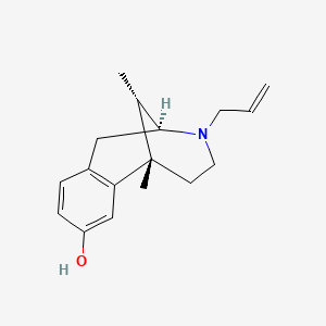 molecular formula C17H23NO B1608597 Alazocine, (+)- CAS No. 58640-82-7