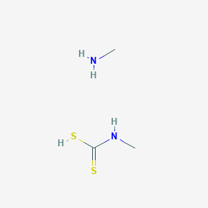 molecular formula C3H10N2S2 B1608598 Methylamine methyldithiocarbamate CAS No. 21160-95-2