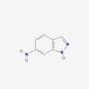 molecular formula C7H7N3 B160860 1H-吲唑-6-胺 CAS No. 6967-12-0