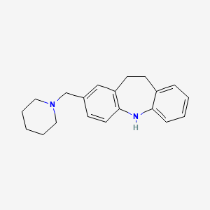 molecular formula C20H24N2 B1608602 5H-Dibenz(b,f)azepine, 10,11-dihydro-2-(1-piperidinylmethyl)- CAS No. 64097-56-9