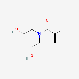 molecular formula C8H15NO3 B1608607 2-Propenamide, N,N-bis(2-hydroxyethyl)-2-methyl- CAS No. 45011-26-5