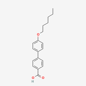 molecular formula C19H22O3 B1608618 4-(Hexyloxy)-4'-biphenylcarboxylic acid CAS No. 59748-16-2