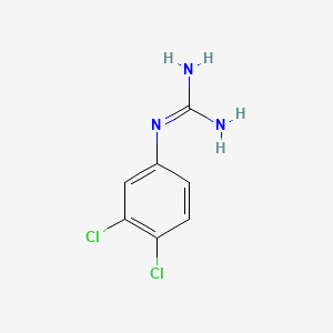 molecular formula C7H7Cl2N3 B1608620 N-(3,4-dichlorophenyl)guanidine CAS No. 65783-10-0