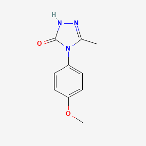 molecular formula C10H11N3O2 B1608628 4-(4-methoxyphenyl)-5-methyl-2,4-dihydro-3H-1,2,4-triazol-3-one CAS No. 85562-69-2