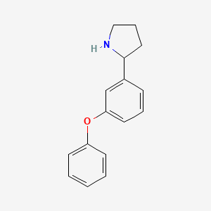 B1608630 2-(3-Phenoxyphenyl)pyrrolidine CAS No. 68548-75-4