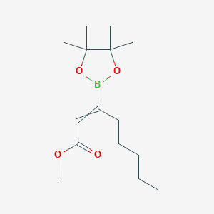 Methyl 3-(4,4,5,5-tetramethyl-1,3,2-dioxaborolan-2-yl)oct-2-enoate